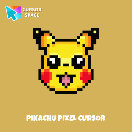 Pikachu Pixel cursor arrow cursor